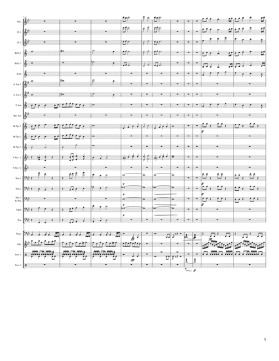 Inside the Cave Inside the Cave Concert Band scores gallery preview page 5