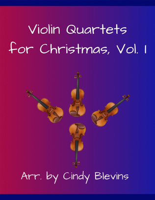 Book cover for Violin Quartets for Christmas, Vol. I