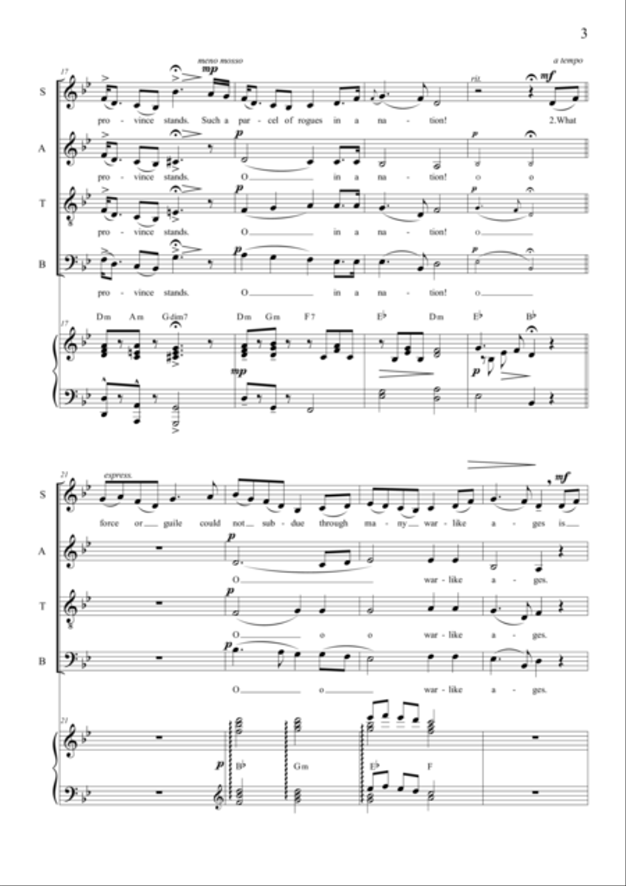 Parcel of Rogues (SATB) 4-Part scores gallery preview page 5