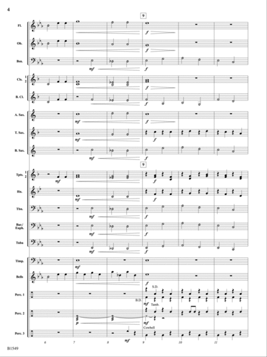 Circle the Wagons: Score Concert Band scores gallery preview page 4