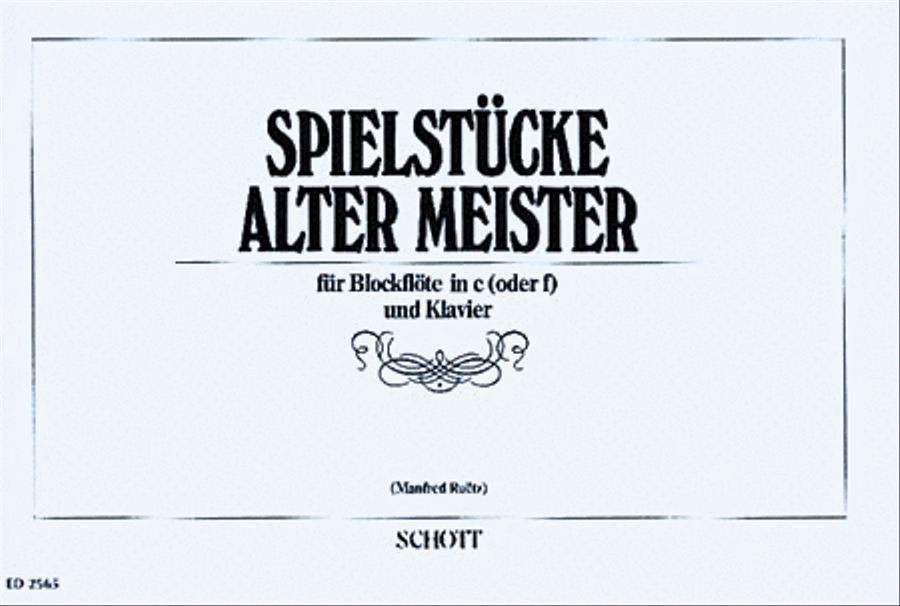 Spielstucke alter Meister Recorder scores gallery preview page 1