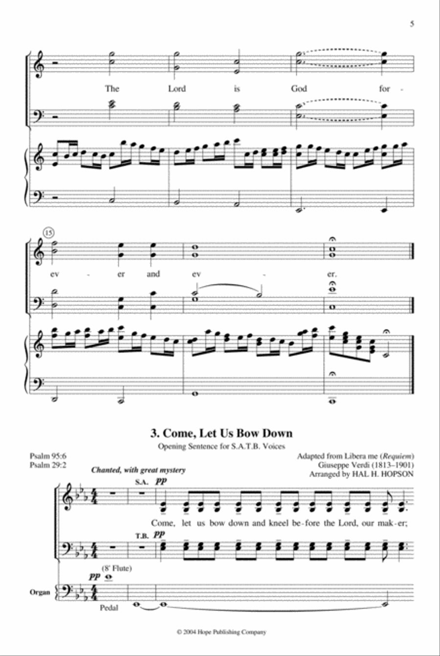 Service Music from Master Composers 4-Part scores gallery preview page 4