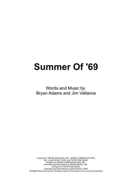 Summer Of '69 image number null