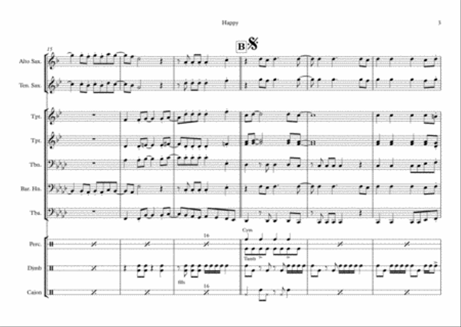 Happy Happy Jazz Ensemble scores gallery preview page 3