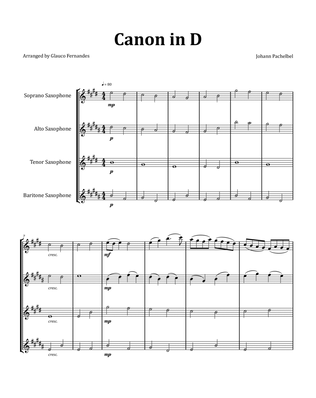 Canon by Pachelbel - Woodwind Quartet