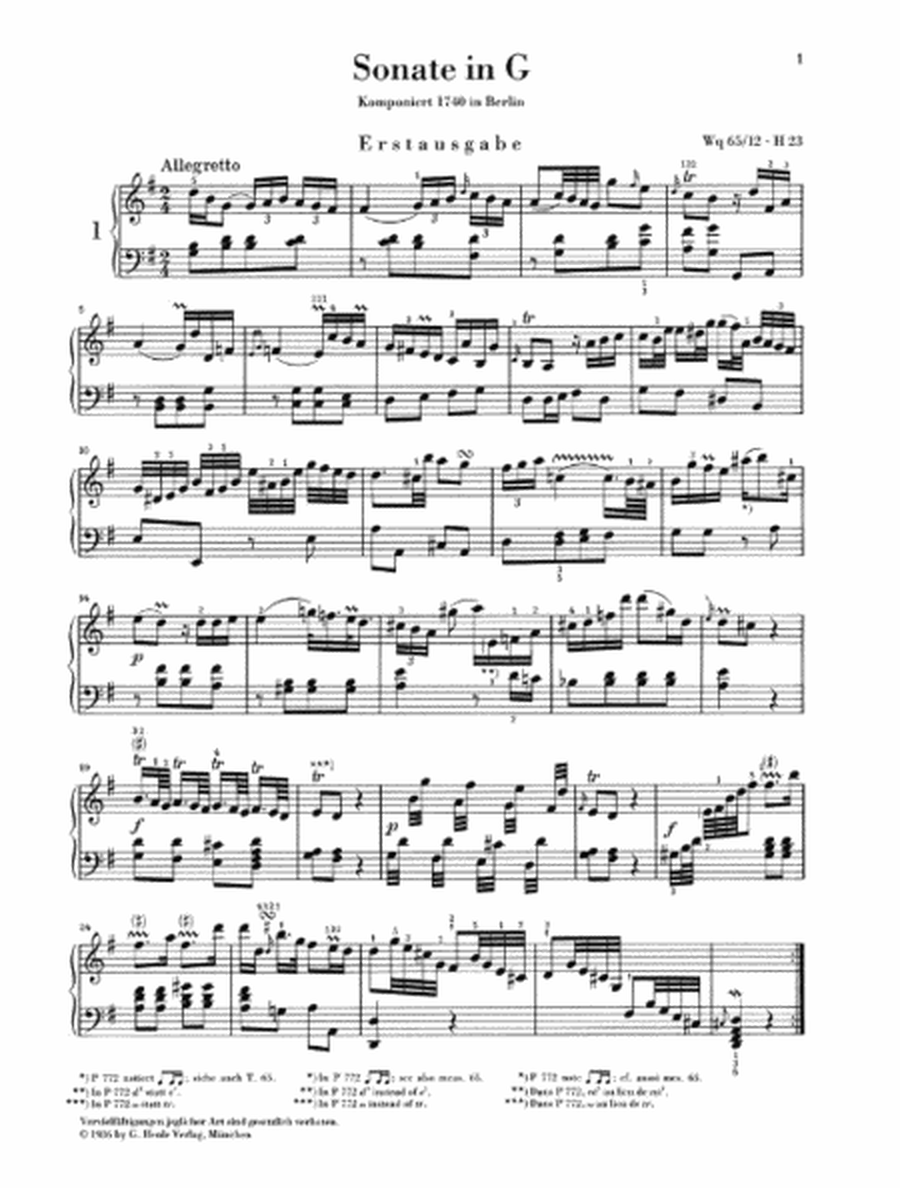 Selected Piano Sonatas – Volume I