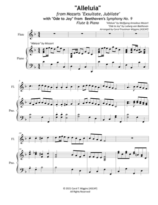 Alleluia with Ode to Joy (Flute & Piano)