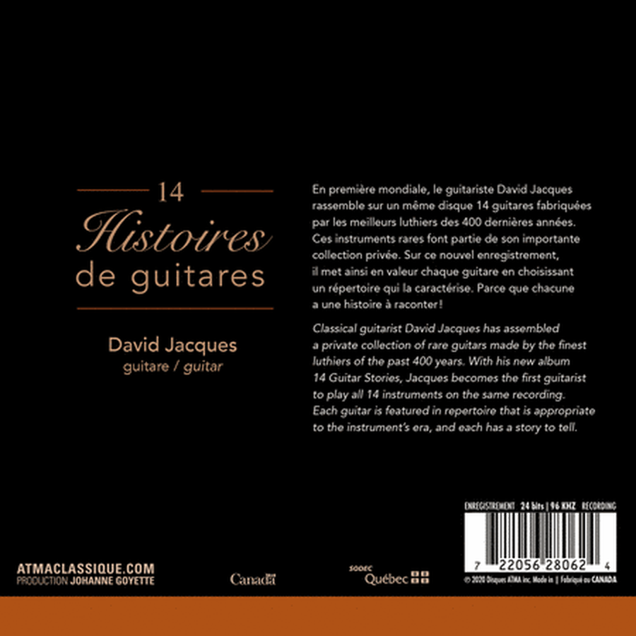 David Jacques: 14 Histoires de guitares