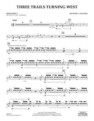 Three Trails Turning West - Percussion 2