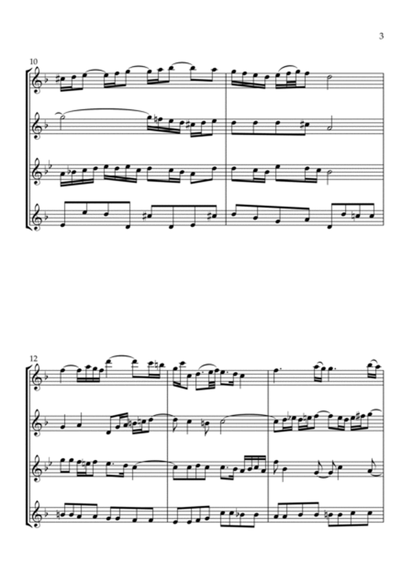 Air on the G String for Saxophone Quartet (from Orchestral Suite No. 3)