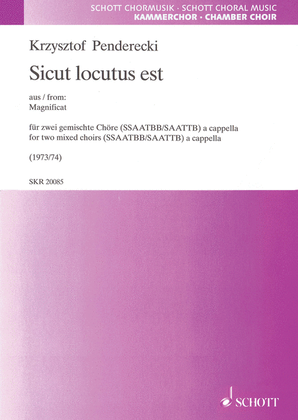 Sicut locutus est from 'Magnificat'