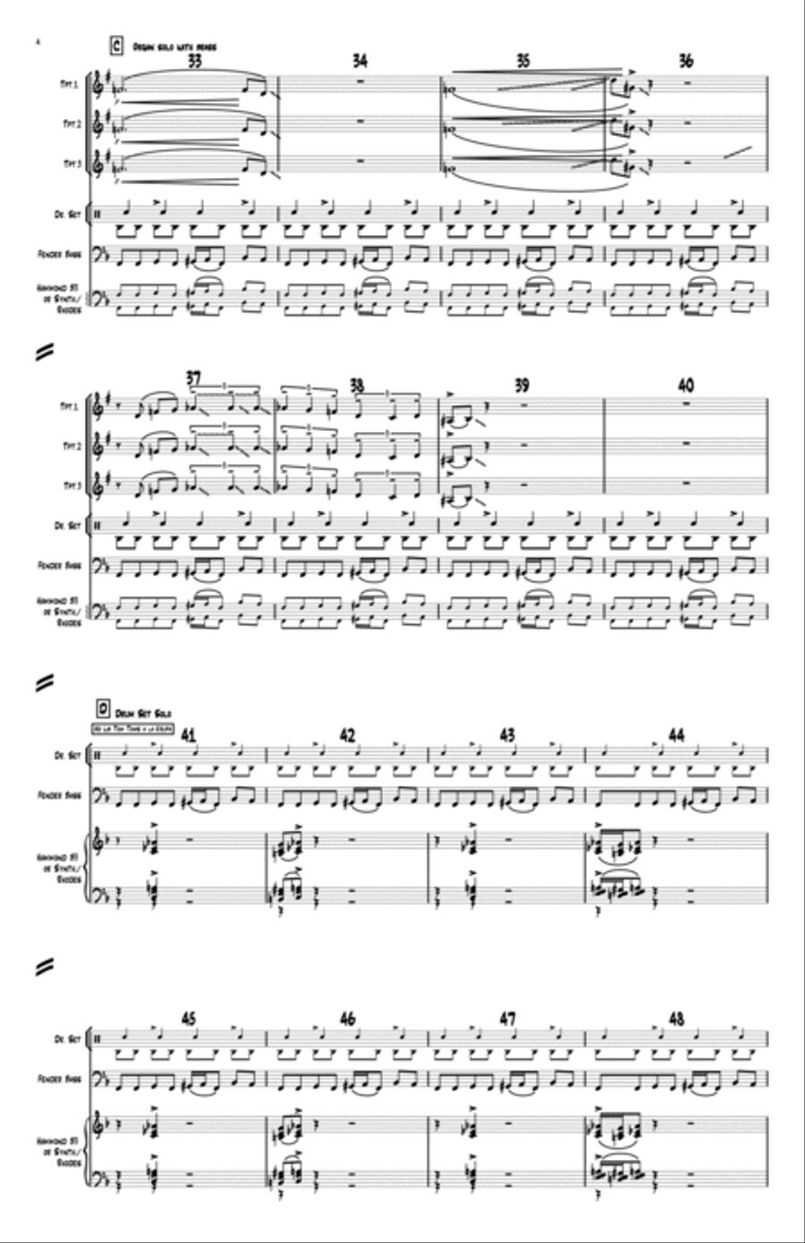 Peter Gunn Full Orchestra scores gallery preview page 6