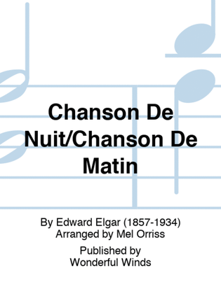 Book cover for Chanson De Nuit/Chanson De Matin