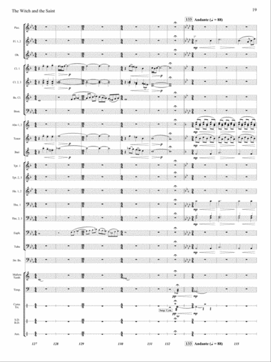 The Witch and The Saint The Witch and The Saint Concert Band scores gallery preview page 18