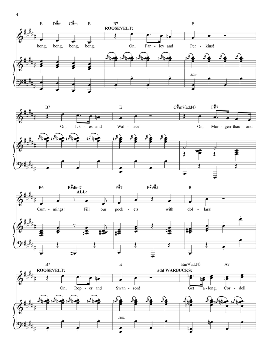 A New Deal For Christmas A New Deal For Christmas Piano, Vocal, Guitar scores gallery preview page 4