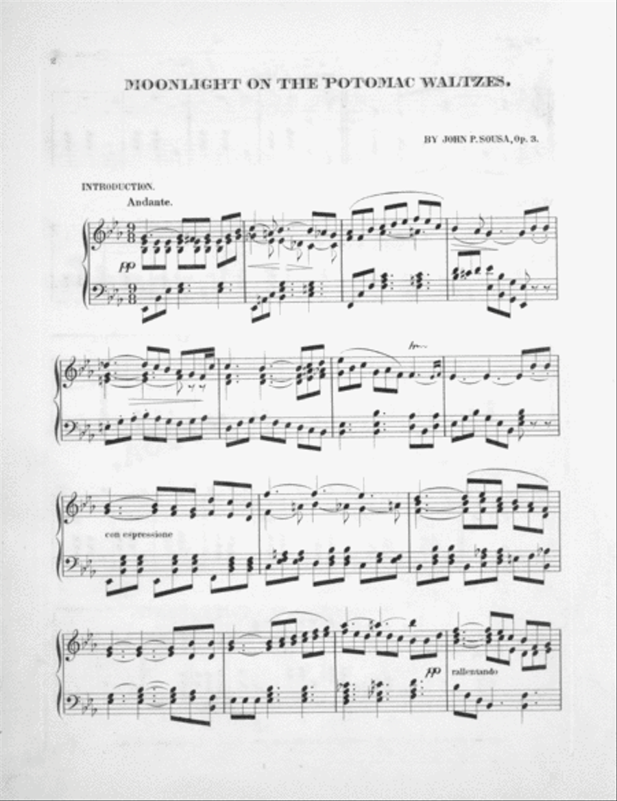 Moonlight on the Potomac. Waltzes Piano Solo scores gallery preview page 2