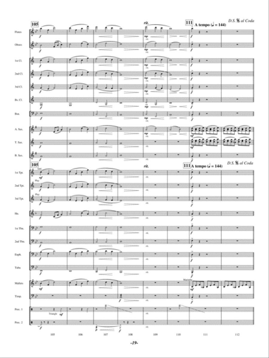 North Bay Vistas Concert Band scores gallery preview page 18