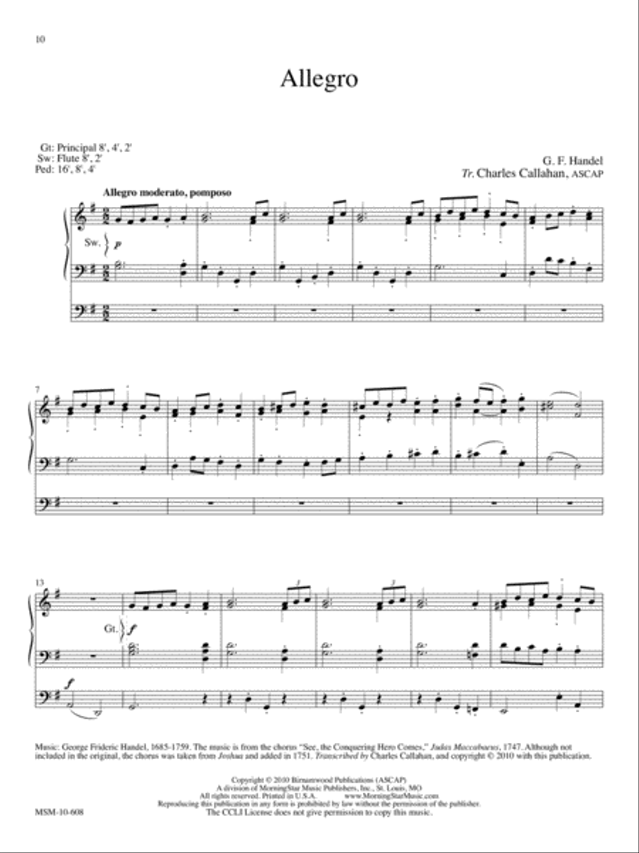 Four Postludes in Classic Style Organ scores gallery preview page 5