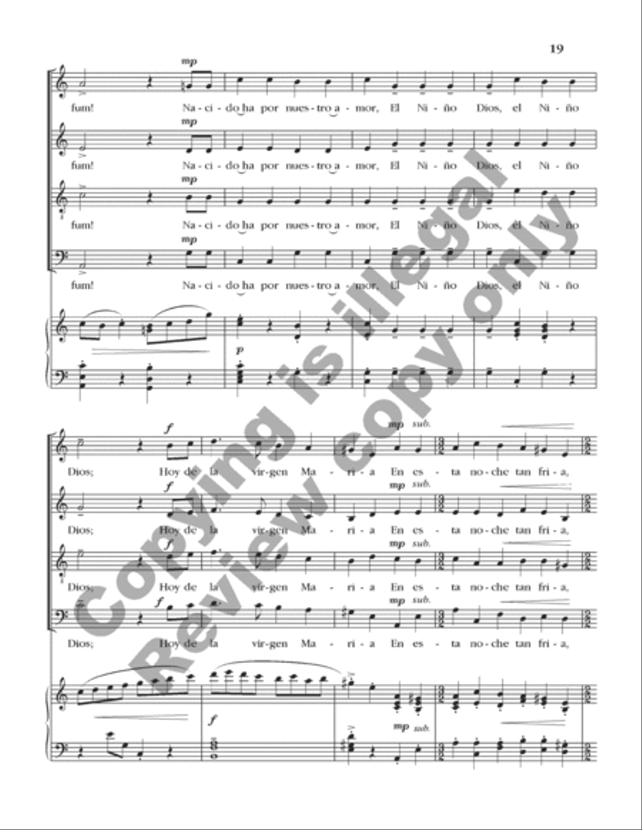 A Symphony of Carols (Choral Score) 4-Part scores gallery preview page 9
