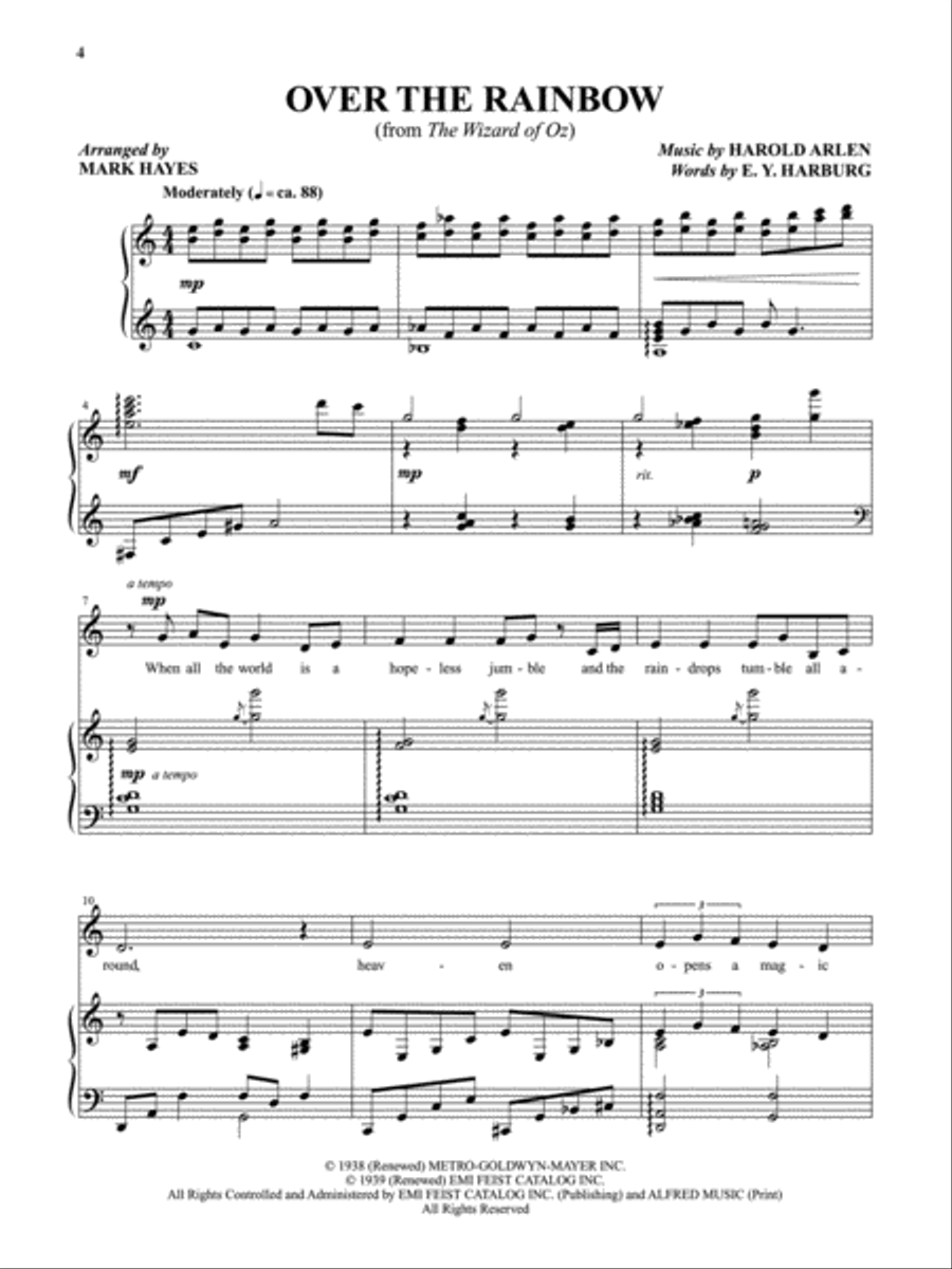 The Mark Hayes Vocal Solo Collection -- 10 Inspirational Songs for Solo Voice Voice Solo scores gallery preview page 5