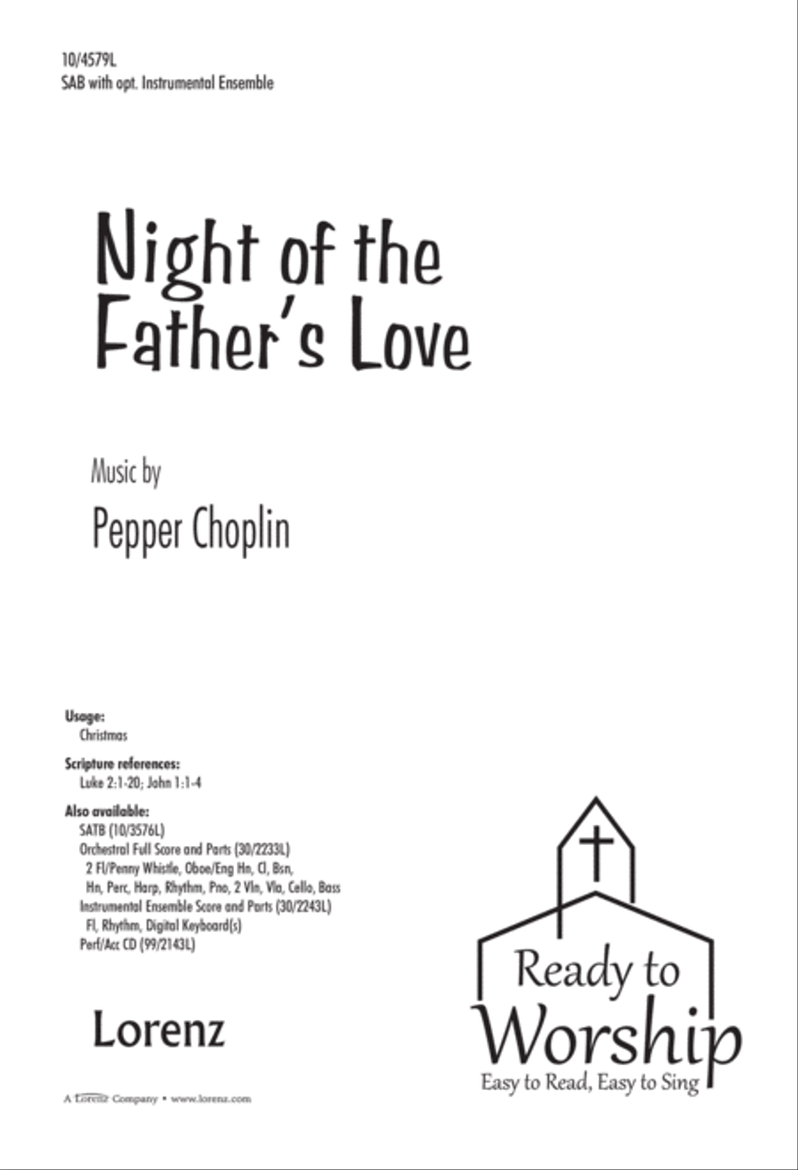 Night of the Father's Love 3-Part scores gallery preview page 2