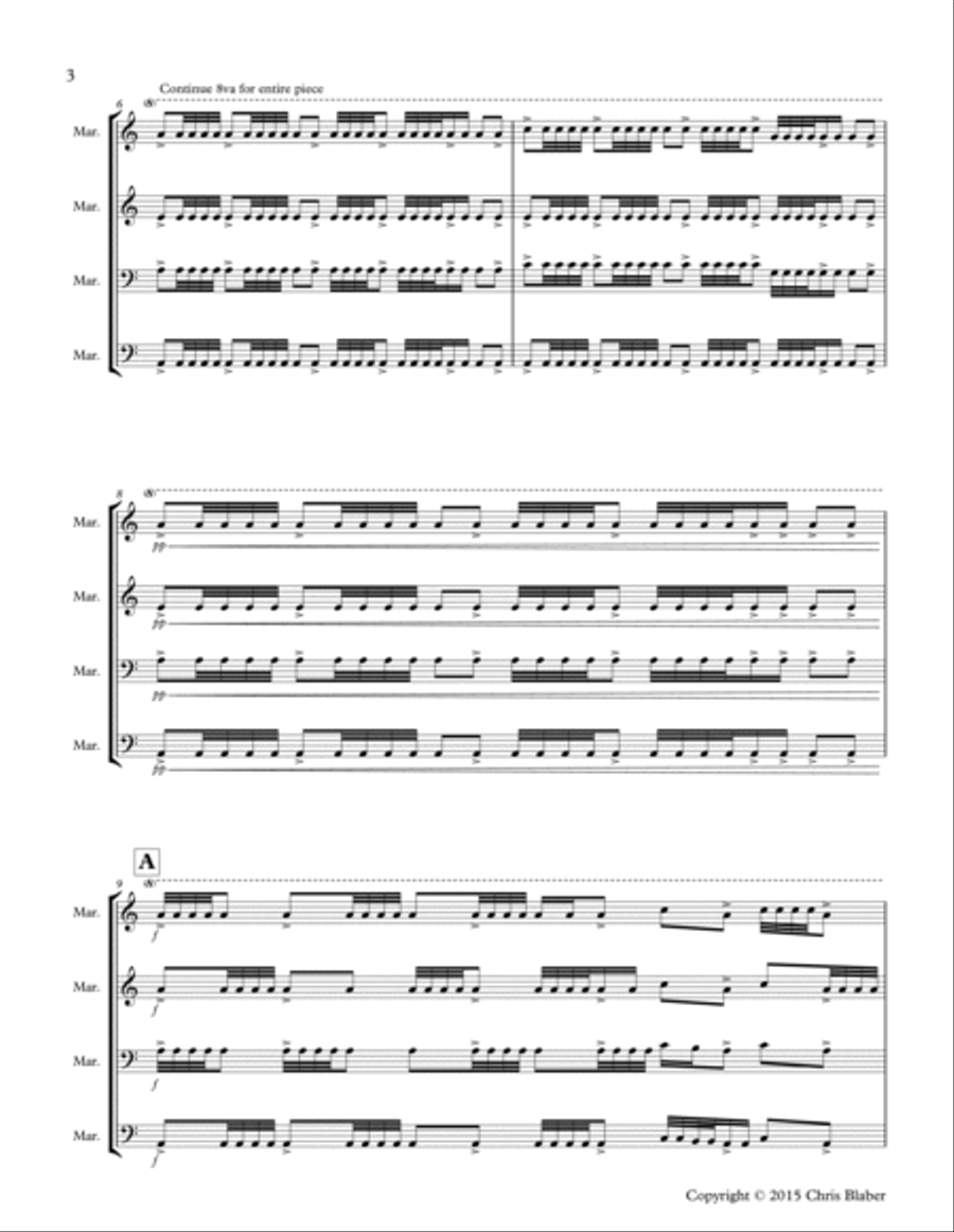Take it Alone Take it Alone Percussion Ensemble scores gallery preview page 4