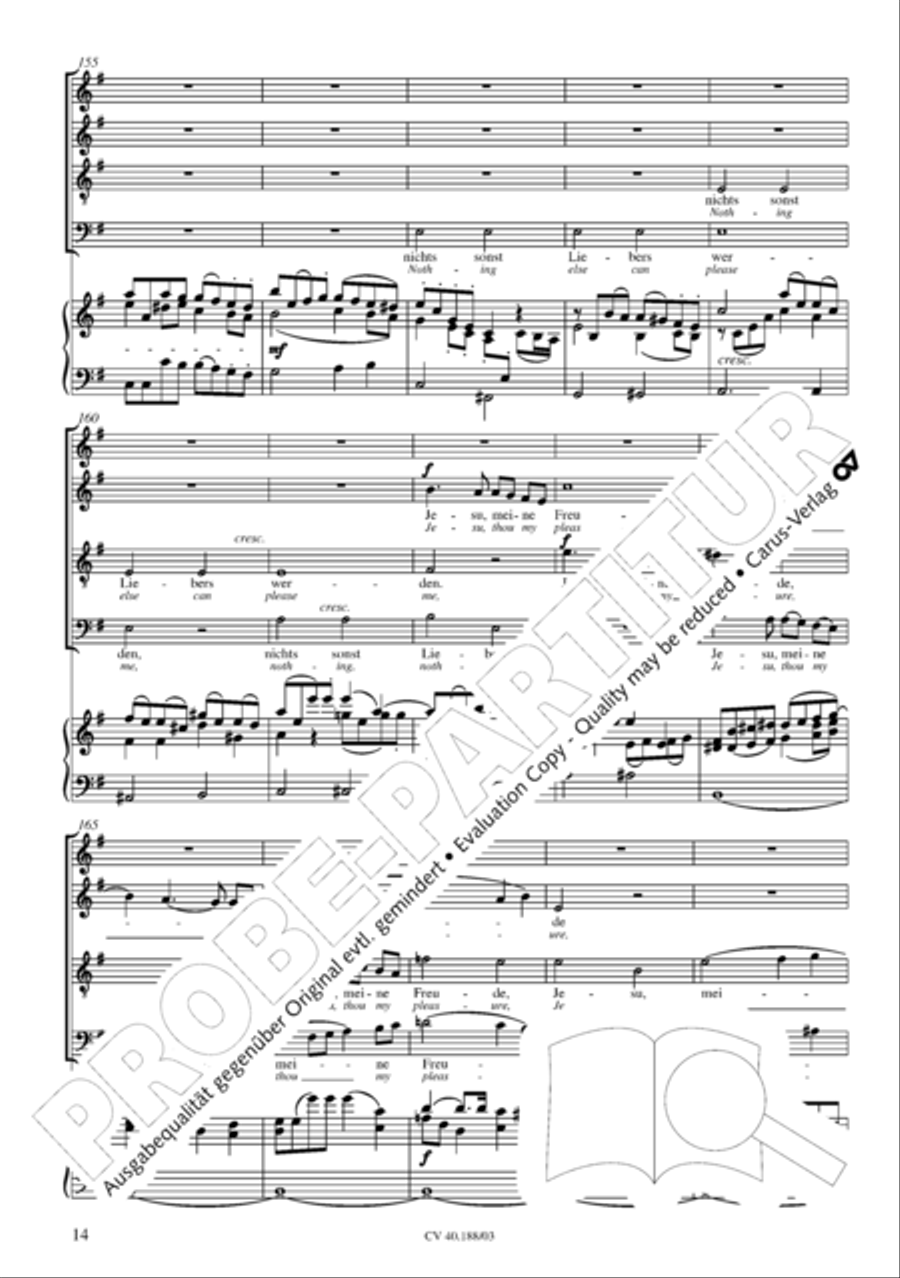 Jesu, thou my pleasure 4-Part scores gallery preview page 15