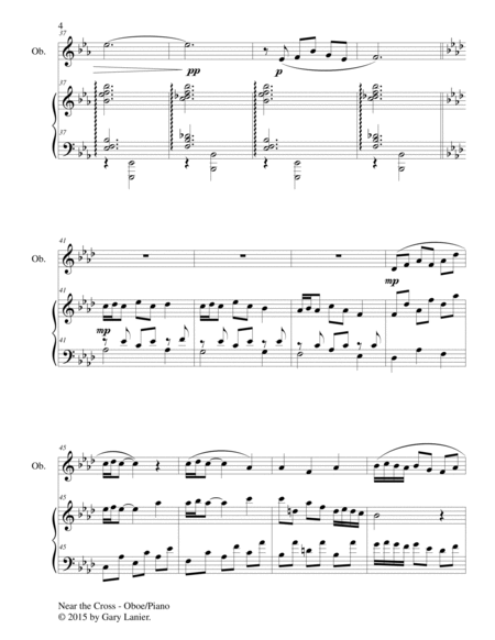 NEAR THE CROSS (Duet – Oboe and Piano/Score and Parts) image number null