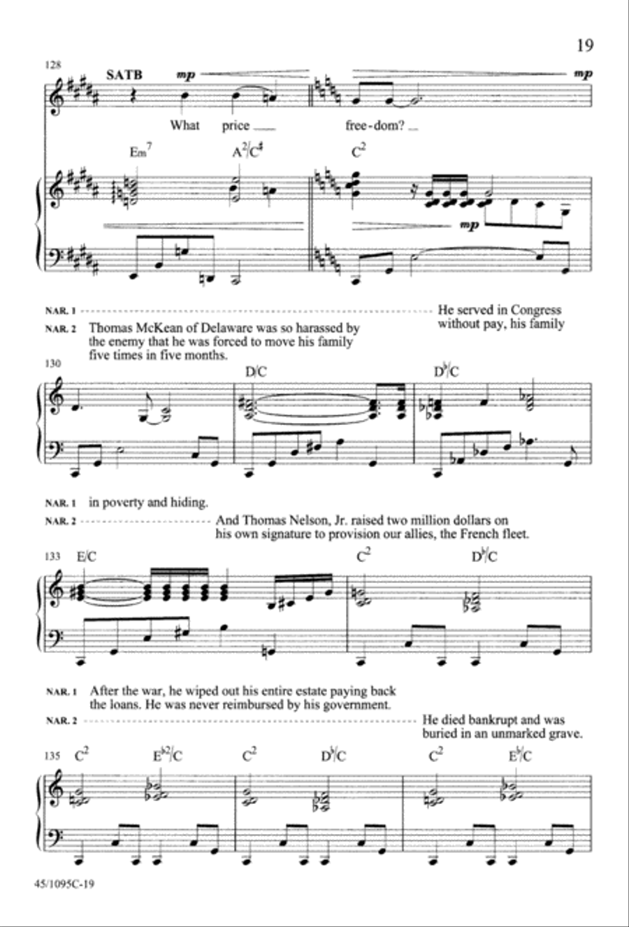 What Price Freedom? 4-Part scores gallery preview page 21