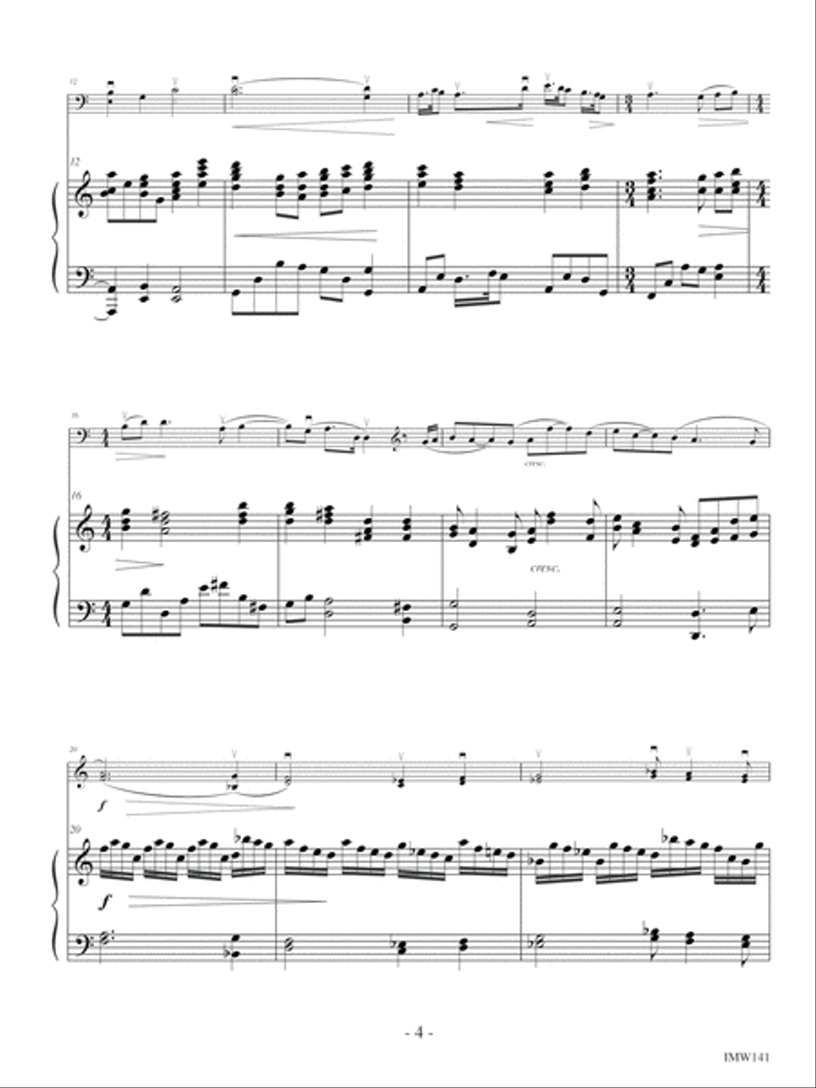 Kitsune (Fox Tales) Double Bass scores gallery preview page 4