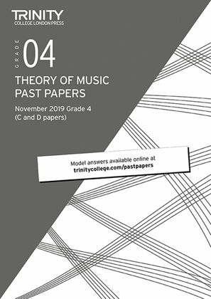 Book cover for Theory Past Papers Nov 2019: Grade 4