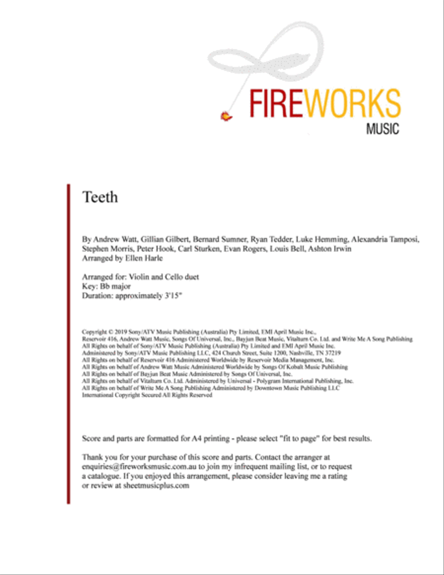 Teeth String Duet scores gallery preview page 2