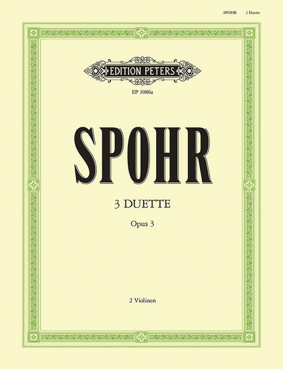 3 Duets Op. 3 for 2 Violins String Duet scores gallery preview page 1