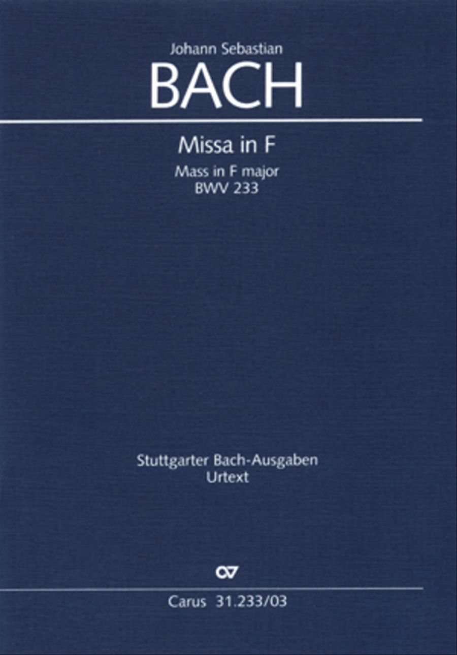 Mass in F major 4-Part scores gallery preview page 1