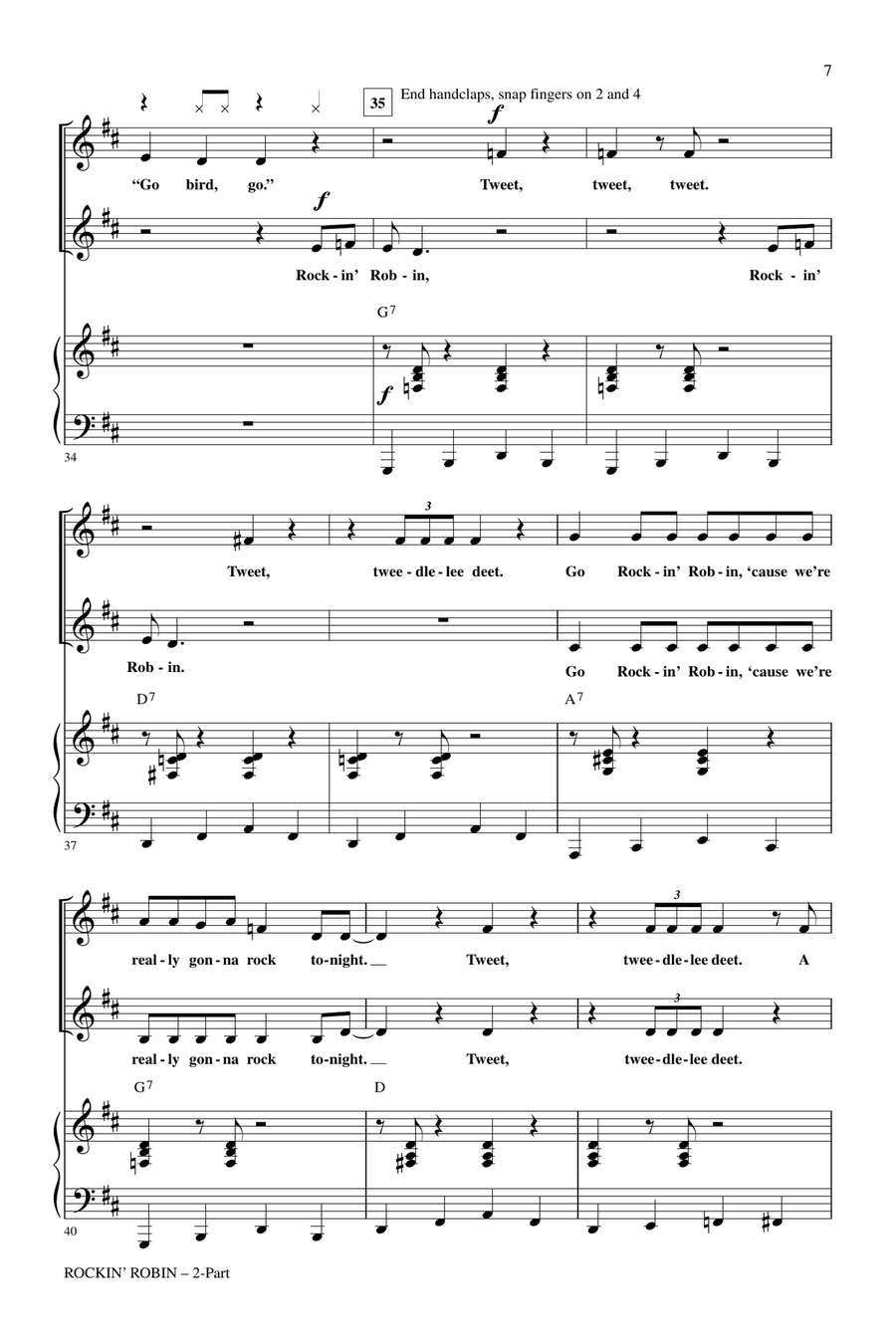 Rockin' Robin 2-Part scores gallery preview page 5