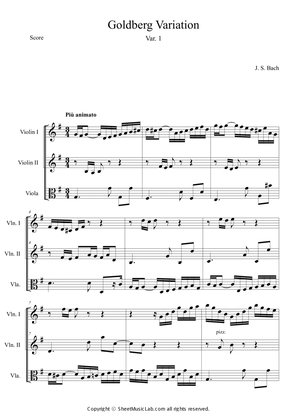 Goldberg Variation (BWV 988) Var. 1