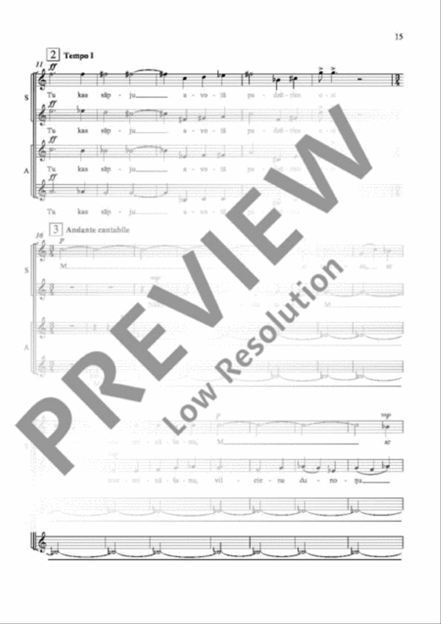 Ne tikai lirika Ne tikai lirika Women's Choir scores gallery preview page 16
