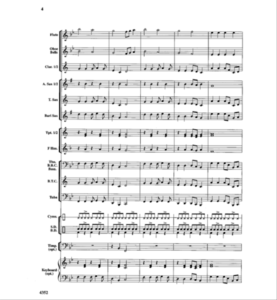 Hometown Hoedown Concert Band scores gallery preview page 5