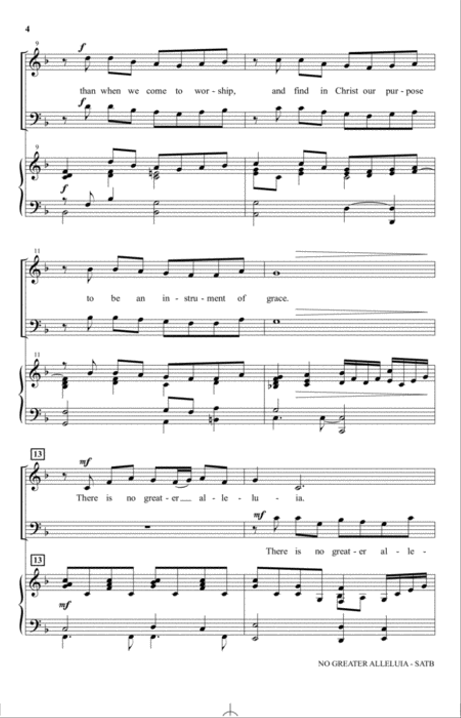 No Greater Alleluia No Greater Alleluia 4-Part scores gallery preview page 2