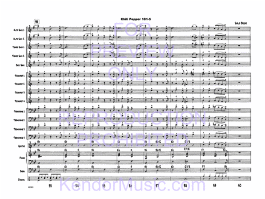 Chili Pepper 101 Jazz Ensemble scores gallery preview page 7