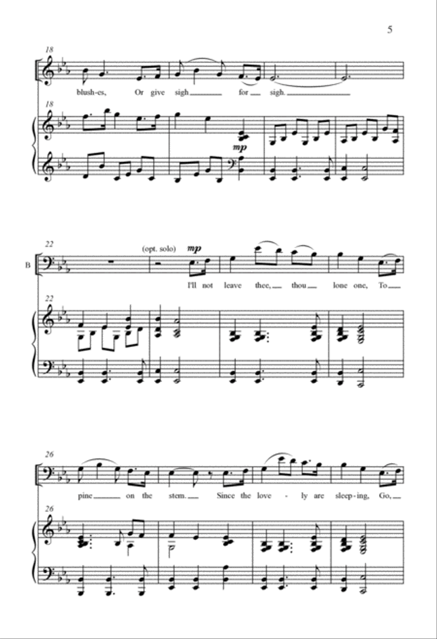 The Last Rose of Summer 3-Part scores gallery preview page 3