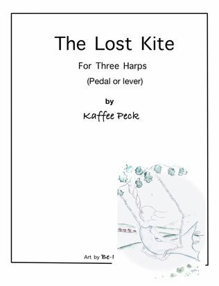 Book cover for The Lost Kite (for three harps)
