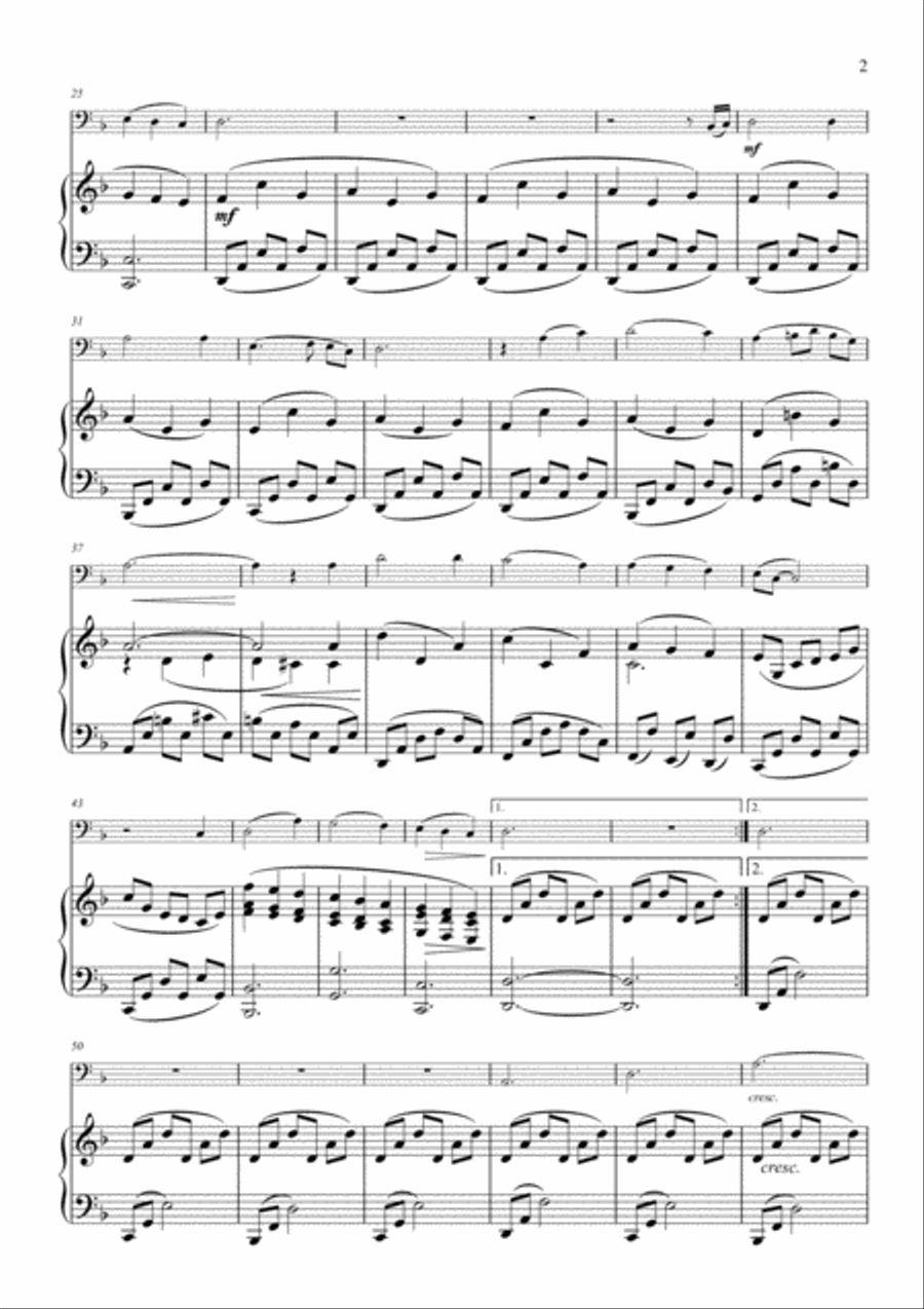 Scarborough Fair - Bassoon & Piano Bassoon Solo scores gallery preview page 3