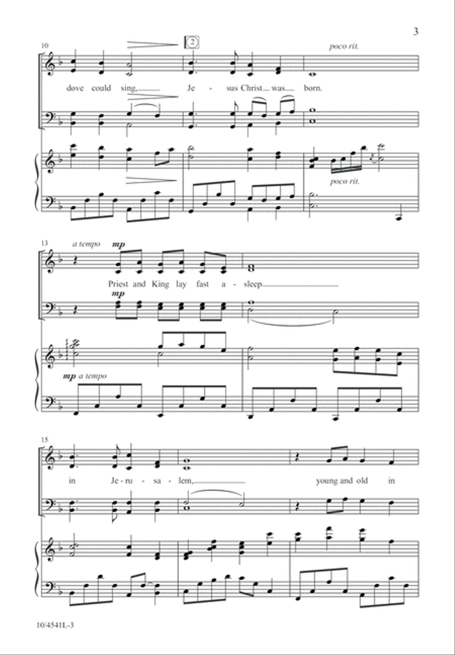Cradle Carol Cradle Carol 4-Part scores gallery preview page 4