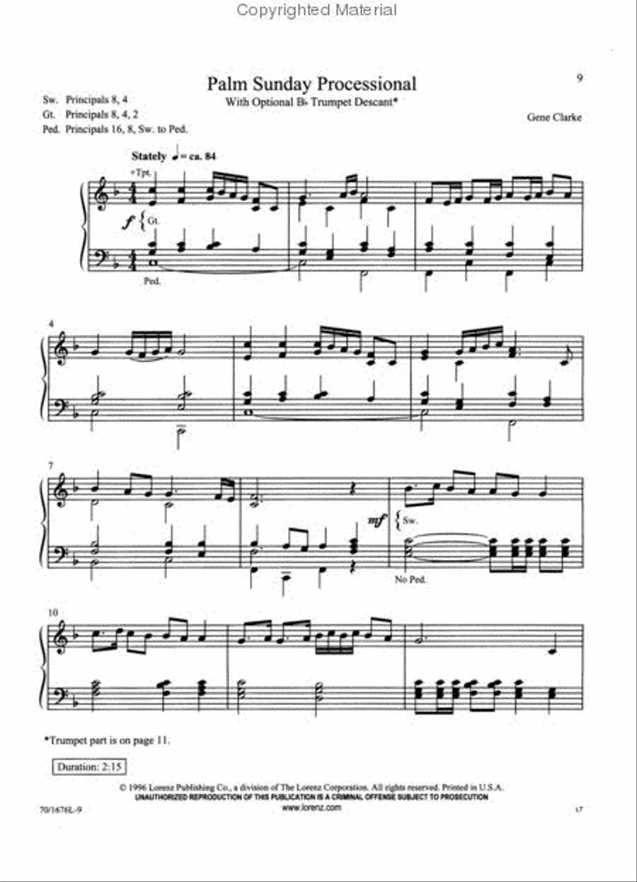 Hosannas and Alleluias Organ Solo scores gallery preview page 4