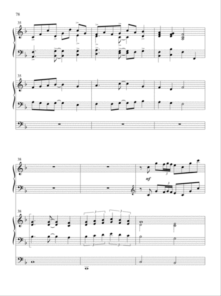 Glory and Honor, Praise and Adoration! Organ scores gallery preview page 44