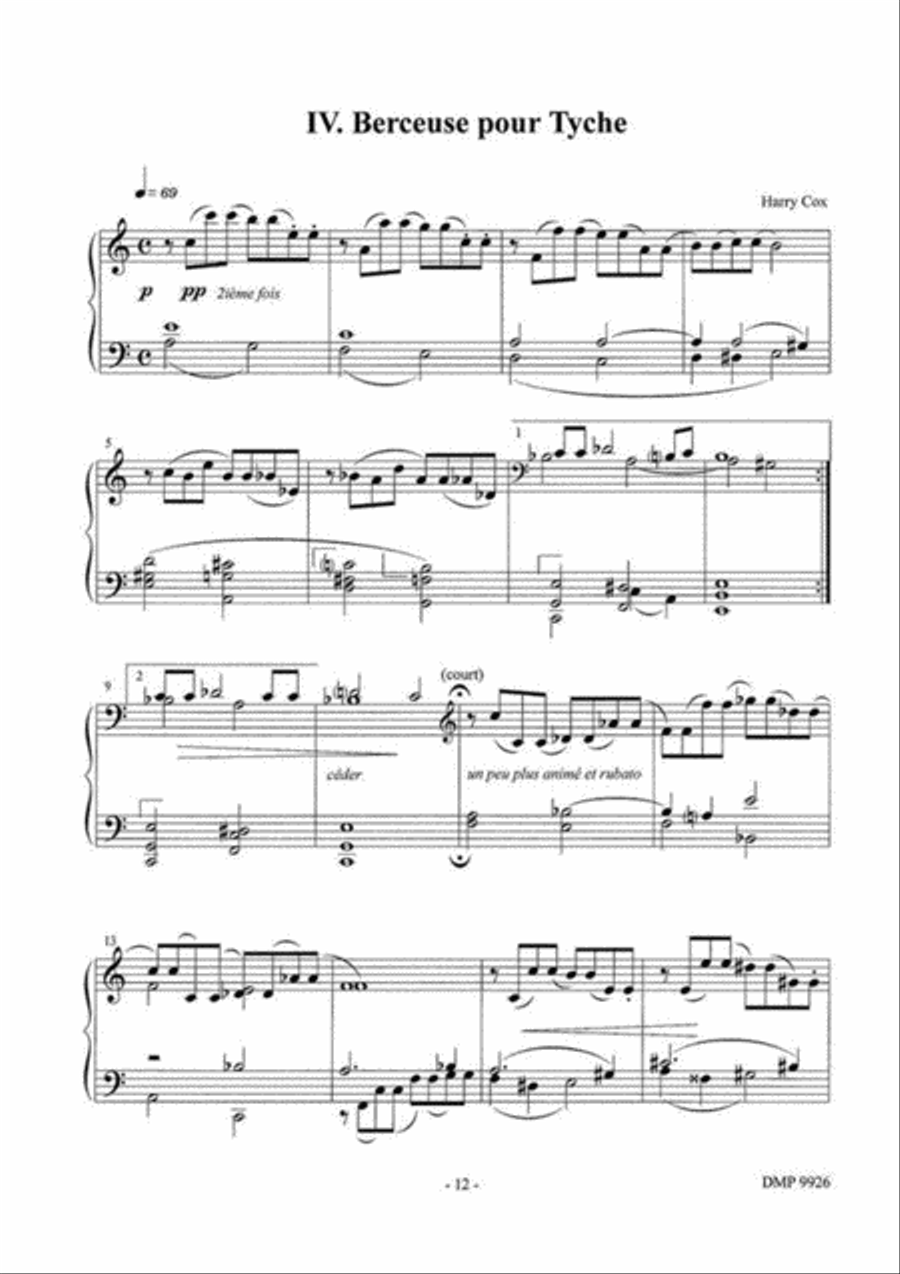 Au Berceau Au Berceau Piano Solo scores gallery preview page 5