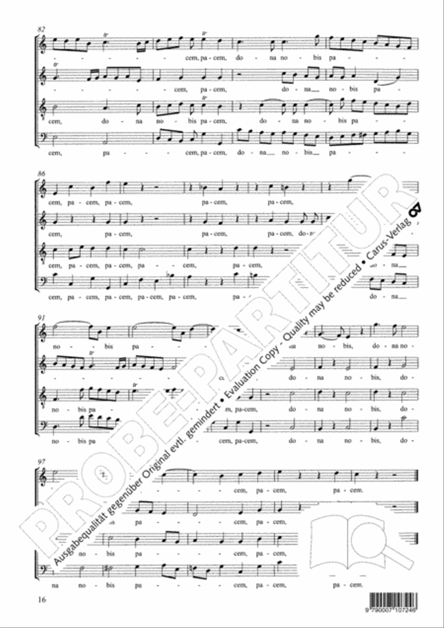 Missa Beatissimae Virginis Mariae 4-Part scores gallery preview page 17