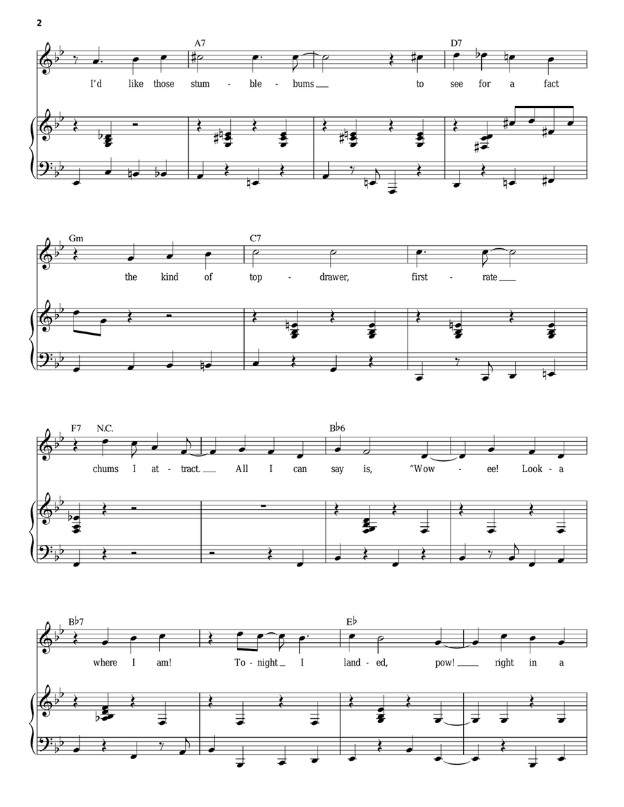 If My Friends Could See Me Now Piano, Vocal scores gallery preview page 2