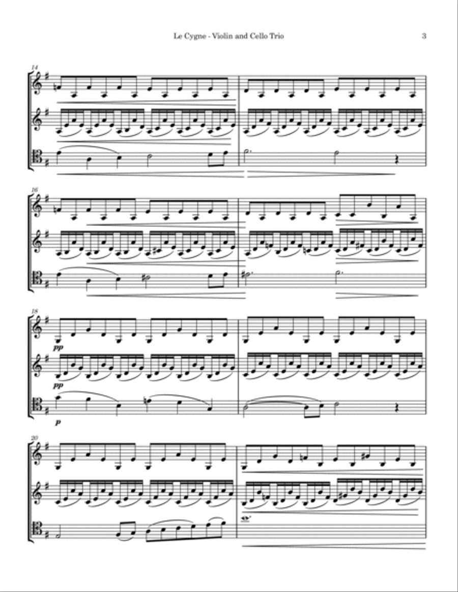 Le Cygne Le Cygne String Trio scores gallery preview page 3